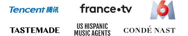 Tencent - France-TV - 6M - Tastemade - US Hispanic Music Agents - Conde Nast